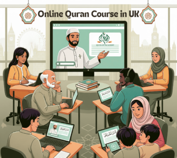 A student learning with a native Arab tutor in the best online Quran course in the UK